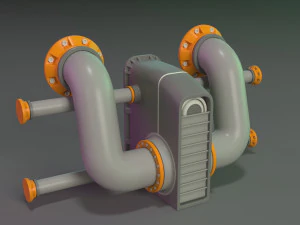 wall tube mechanism props 1 - 20 pieces 3D Model