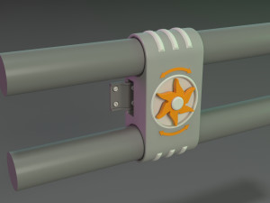 wall tube mechanism props 1 - 20 pieces Modelo 3D