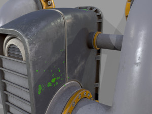 prosp 1 from wall tube mechanism props Modelo 3D