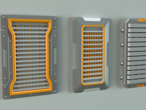 industrial kitbash-1 - 30 pieces 3D Model