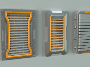 industrial kitbash-1 - 30 pieces 3D Model