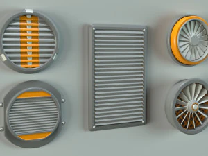 industrial kitbash-1 - 30 pieces 3D Model
