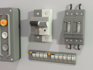industrial kitbash - 2 - 105 pieces 3D Model