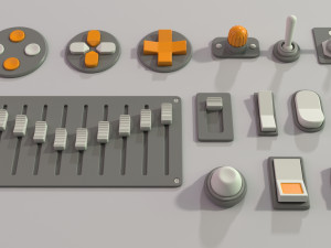 industrial kitbash - 2 - 105 pieces 3D Model