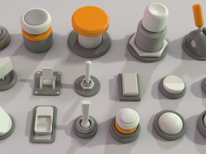 industrial kitbash - 2 - 105 pieces 3D Model