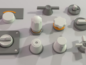 industrial kitbash - 2 - 105 pieces 3D Model