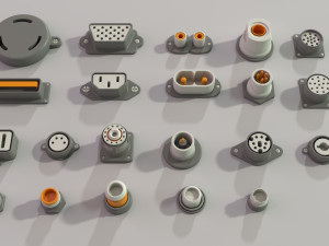 industrial kitbash - 2 - 105 pieces 3D Model