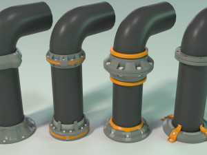 industrial kitbash - 3 - 70 pieces 3D 模型
