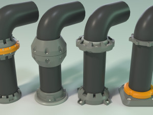 industrial kitbash - 3 - 70 pieces 3D 模型
