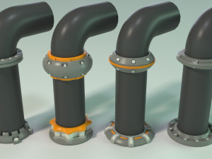 industrial kitbash - 3 - 70 pieces 3D 模型