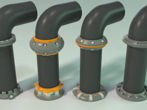 industrial kitbash - 3 - 70 pieces 3D Model
