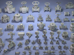 industrial kitbash 4 - 70 pieces 3D Model