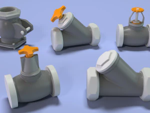 industrial kitbash 4 - 70 pieces 3D Model