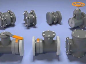 industrial kitbash 4 - 70 pieces 3D Model