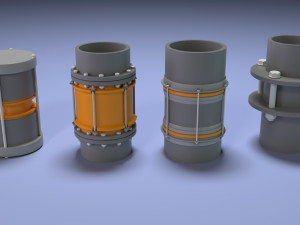 industrial kitbash 4 - 70 pieces Modelo 3D
