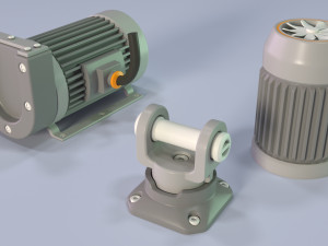 industrial kitbash 5 - 100 pieces Modelo 3D