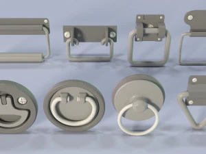 industrial kitbash 5 - 100 pieces 3D Model