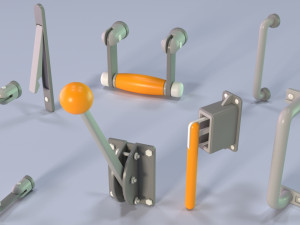 industrial kitbash 5 - 100 pieces Modelo 3D