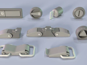 industrial kitbash 5 - 100 pieces 3D Model