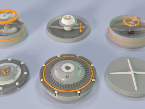 industrial kitbash 5 - 100 pieces 3D Model