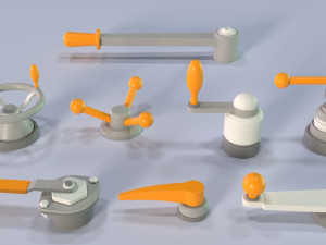 industrial kitbash 5 - 100 pieces Modelo 3D