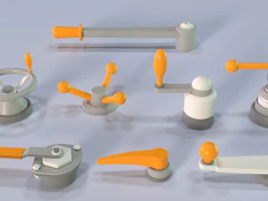 industrial kitbash 5 - 100 pieces 3D Model