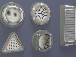 industrial kitbash-6 - 35 pieces 3D Model