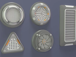 industrial kitbash-6 - 35 pieces 3D Model