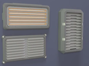 industrial kitbash-6 - 35 pieces 3D Model