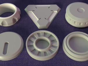 industrial kitbash-7 - 65 pieces 3D-Modell