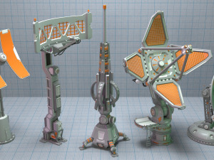 antenas collection 4 3D Model