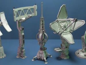 cole&ccedil;&atilde;o antenas 4 Modelo 3D