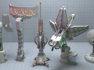 cole&ccedil;&atilde;o antenas 4 Modelo 3D