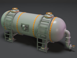 industrial tanks - part - 3 - 10 pieces 3D Model
