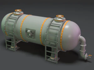 industrial tanks - part - 3 - 10 pieces 3D Model