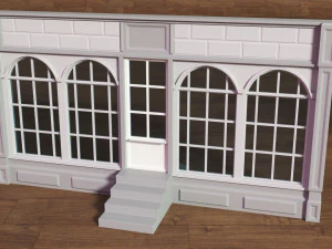 building facade collection 1 - 25 pieces 3D Model