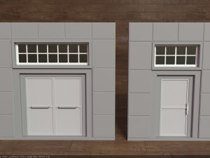 building facade collection 1 - 25 pieces 3D-Modell