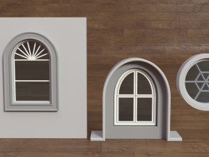 building facade collection 3 - 34 pieces Modèle 3D