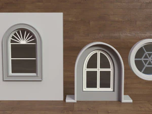 building facade collection 3 - 34 pieces 3D Model