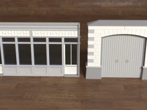building facade collection 2 - 25 pieces 3D Model