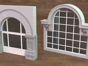 Building Facade Collection 4 - 34 pieces 3D Model