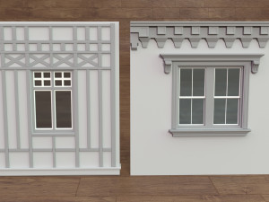 Building Facade Collection 4 - 34 pieces Modelo 3D