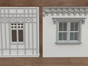 Building Facade Collection 4 - 34 pieces 3D Model