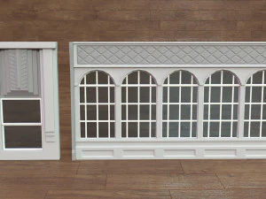 Building Facade Collection 4 - 34 pieces 3D Model
