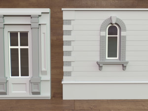 Building Facade Collection 4 - 34 pieces Modelo 3D