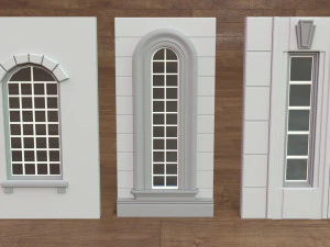 Building Facade Collection 4 - 34 pieces 3D Model