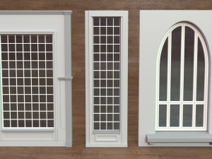 Building Facade Collection 4 - 34 pieces Modelo 3D