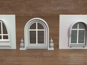 Building Facade Collection 4 - 34 pieces Modelo 3D