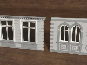 Building Facade Collection 5 - 35 pieces 3D Model