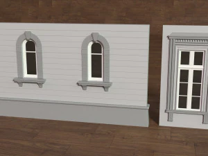 Building Facade Collection 5 - 35 pieces 3D Model